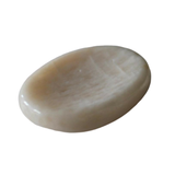 Piedra Luna "Worry Stone" color crema 3.5 x 2.8 cm aproximadamente
