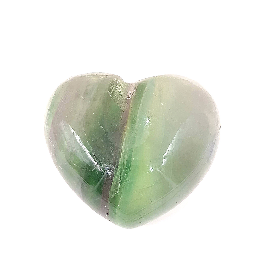 Corazón de Fluorita Natural 4 cm