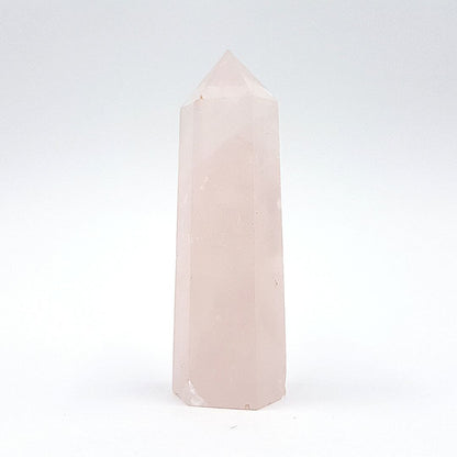 Punta Generador Cuarzo Rosa Natural 51 a 55 g 6.6 cm Altura