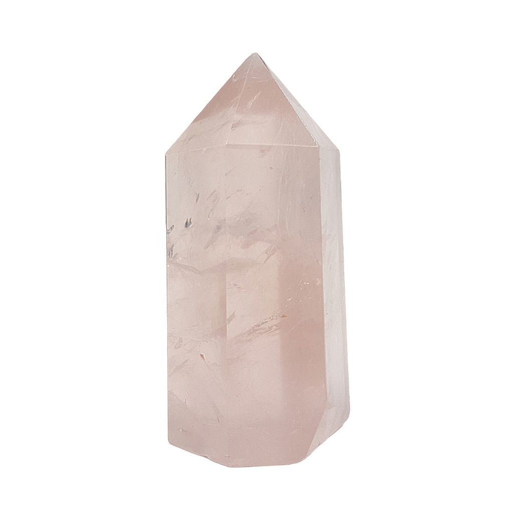 Punta Generador Cuarzo Rosa Natural 71 - 79 g 5.6 - 6 cm alto