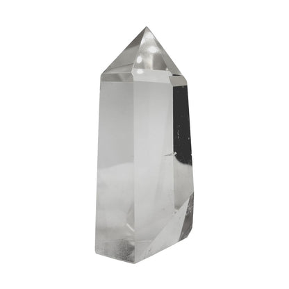 Punta Generador de Cuarzo Blanco Natural 101 - 120 g 7 a 7.8 cm altura