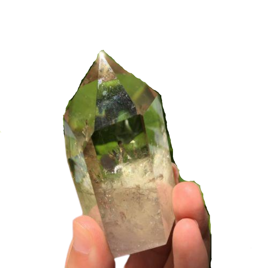 Punta Generador de Cuarzo Citrino Natural 119 gr 6.8 x 3.6 x 3 cm