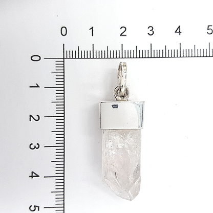 Dije punta de Danburita Natural en Bruto en Plata 925
