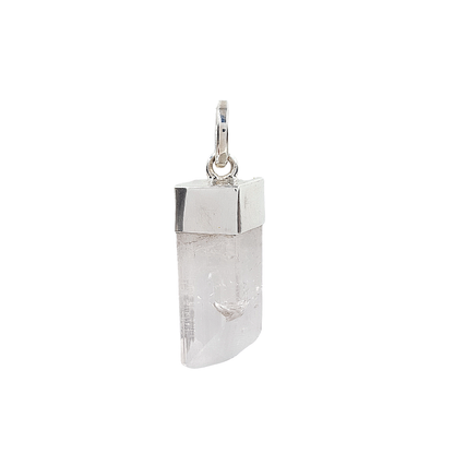 Dije punta de Danburita Natural en Bruto en Plata 925
