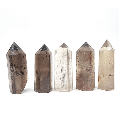 Cuarzo Ahumado Punta Generador 51 - 59 g 6 - 6.5 x 2.4 x 2 cm