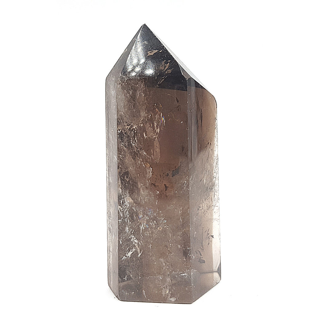 Cuarzo Ahumado Punta Generador 96 - 98 g 7 - 7.8  cm altura