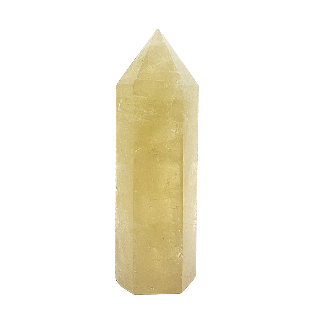 Punta Generador Cuarzo Citrino Natural 110 -118 g * 8.6 - 10 cm altura.