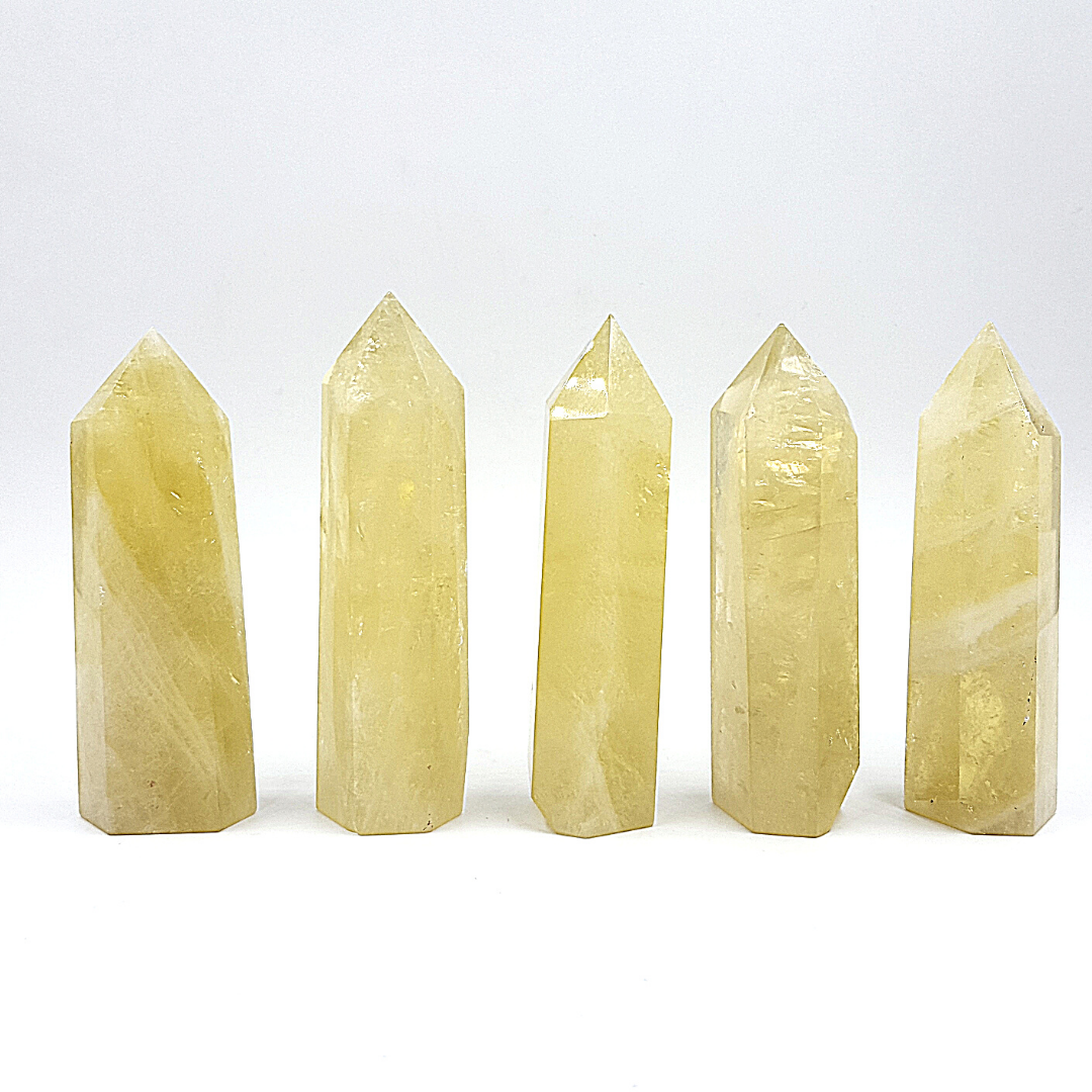 Punta Generador Cuarzo Citrino Natural 110 -118 g * 8.6 - 10 cm altura.
