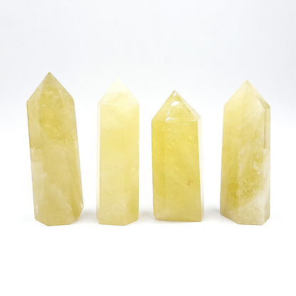 Punta Generador Cuarzo Citrino Natural 100 -109 g 7.7 - 8.8 cm altura * 3 * 2.4 cm .
