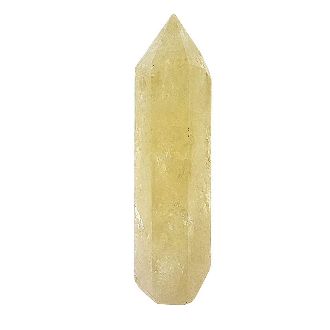 Punta Generador Cuarzo Citrino Natural 120 -129 g * 9 -10 cm de altura * 2.8 * 2.5 cm