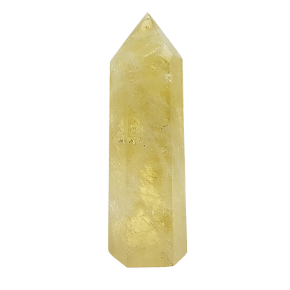 Punta Generador Cuarzo Citrino Natural 120 -129 g * 9 -10 cm de altura * 2.8 * 2.5 cm