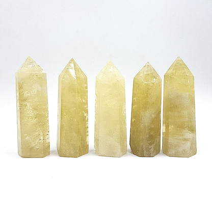 Punta Generador Cuarzo Citrino Natural 120 -129 g * 9 -10 cm de altura * 2.8 * 2.5 cm