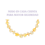 Collar Bebé Ámbar con Certificado. Dentición 4 Colores