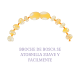 Collar Bebé Ámbar con Certificado. Dentición 4 Colores