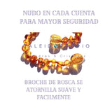 Collar Bebé Ámbar con Certificado. Dentición 4 Colores