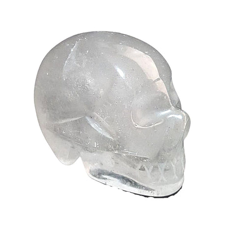 Cráneo de Cuarzo Blanco. 6 cm alto peso 400 gr