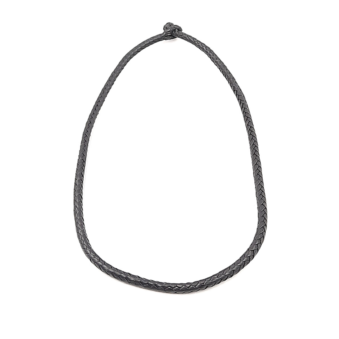 Gargantilla / Collar Piel Tejida a Mano
