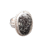 Anillo de Ópalo Negro Plata 925 Medida 9.5 Mod 1534