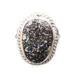 Anillo de Ópalo Negro Plata 925 Medida 9.5 Mod 1534