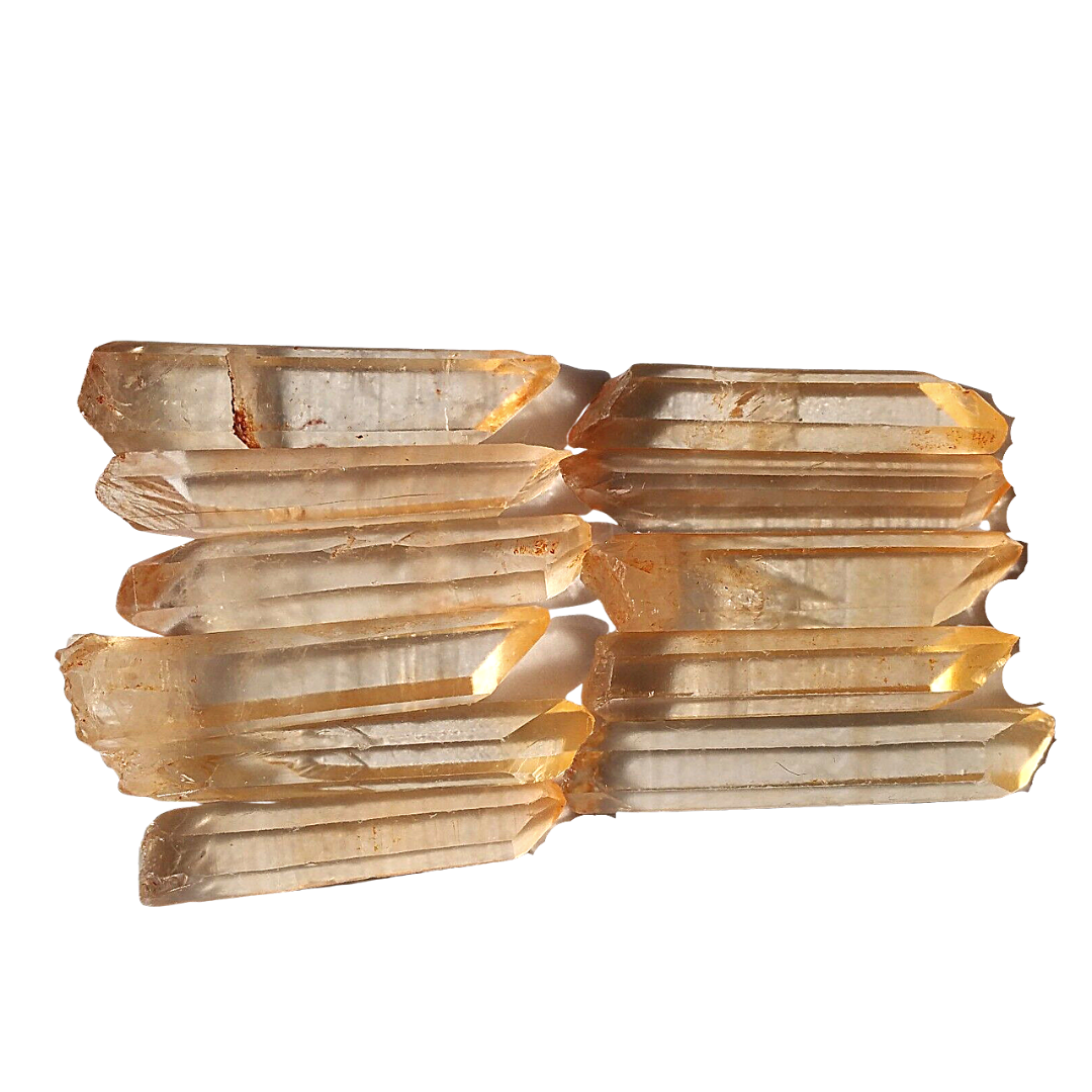 Cuarzo Semilla Lemuriano 6.5 a 7 cm x 1.5 cm Punta Natural en Bruto