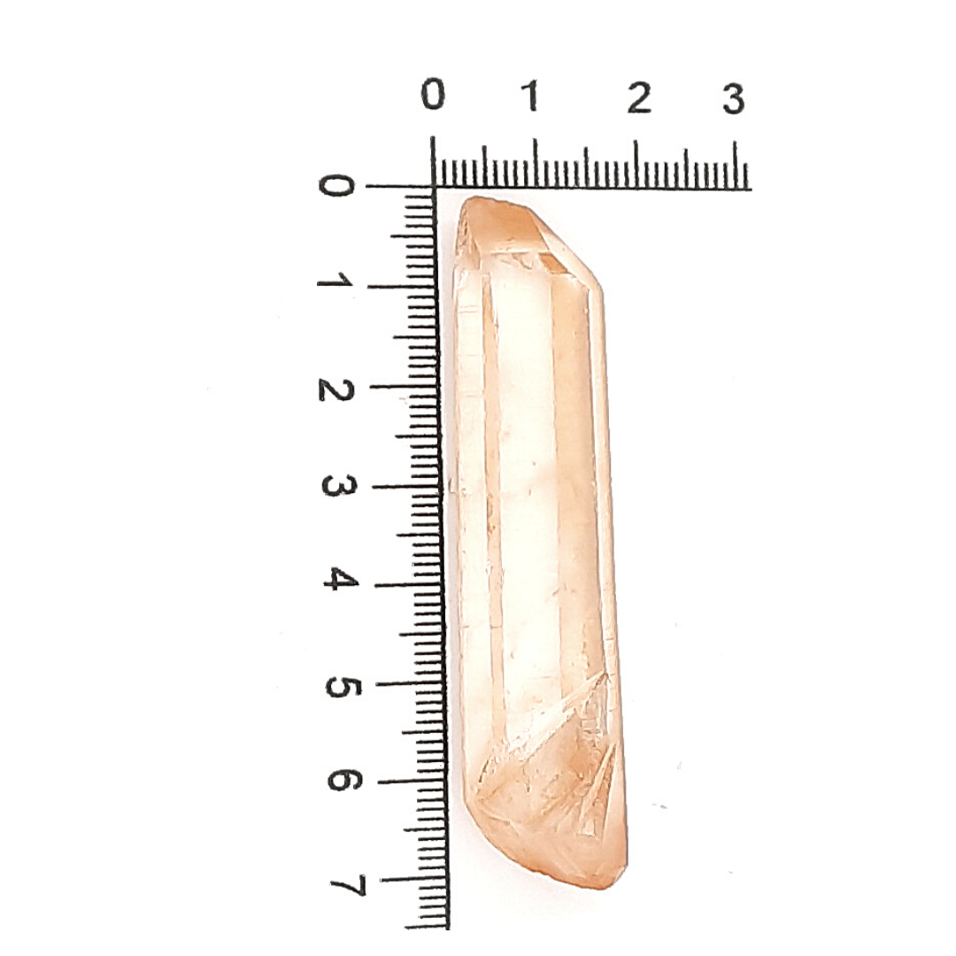 Cuarzo Semilla Lemuriano 6.5 a 7 cm x 1.5 cm Punta Natural en Bruto
