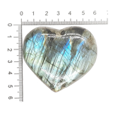 Corazón Labradorita Azul 80 g 5.5 cm