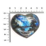 Corazón Labradorita Azul 65 g y 5 cm