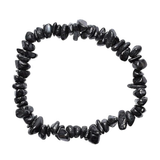 Pulsera Turmalina Negra en Chips. Protección