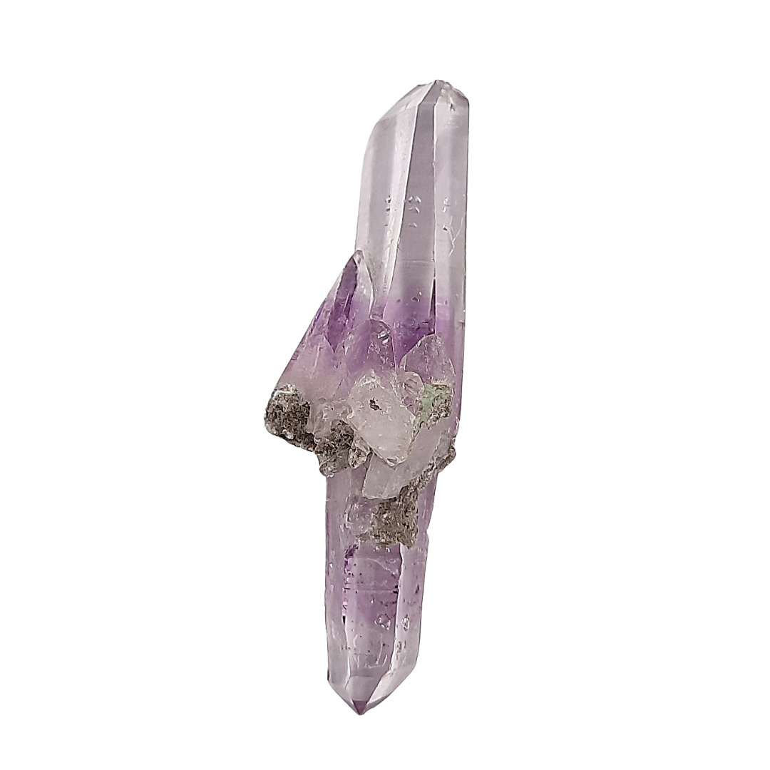 Doble Punta Natural Amatista en Bruto 10 g Espécimen Colección
