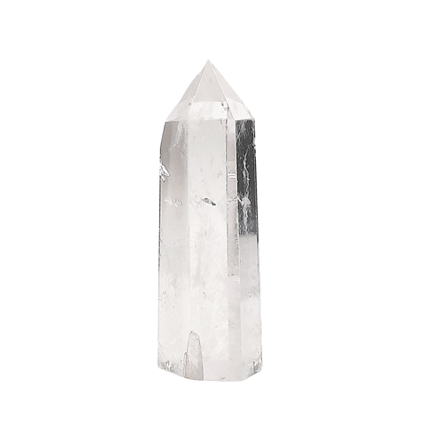Cuarzo Cristal Punta Generador 60 a 79 g x 7 cm Altura