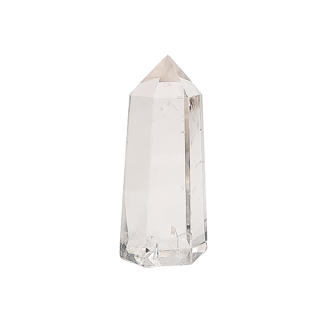 Cuarzo Cristal Punta Generador 60 a 79 g x 7 cm Altura