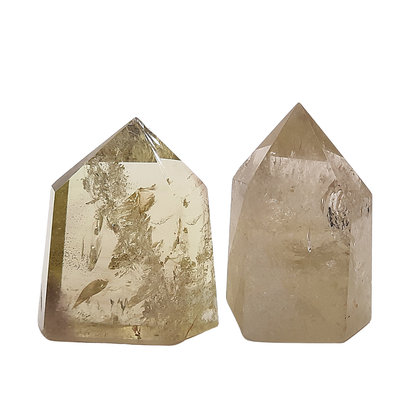 Punta Generador de Cuarzo Citrino Natural  95 g 5.5 cm altura