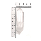 Vara de Cuarzo Blanco Cristal Doble Punta Tallada de 7 a 8 cm