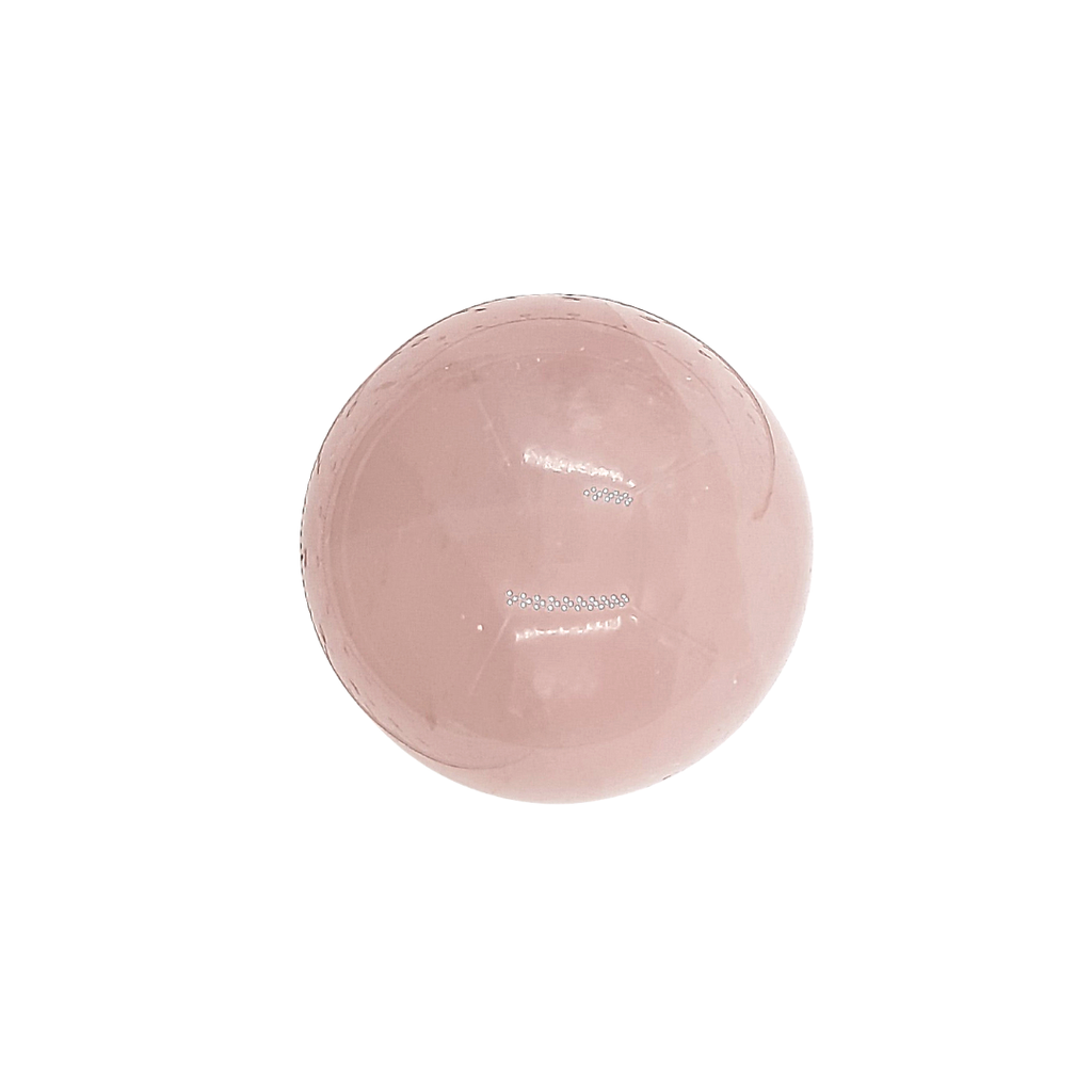 Esfera de Cuarzo Rosa  de 3 a 3.3 cm de diámetro.
