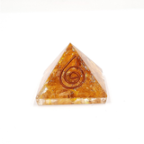 Mini Pirámide de Orgón con Cuarzo Citrino 3 cm x 2.4 cm
