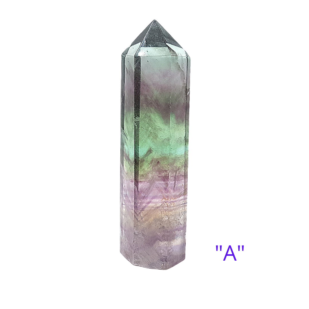 Fluorita Natural Vara 85 gr 7.7 cm Sanación Aprendizaje Organización