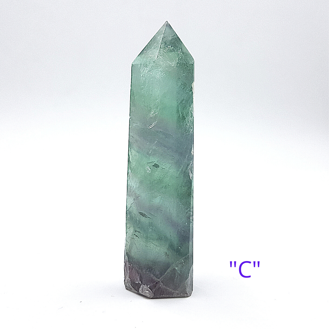 Fluorita Natural Vara 85 gr 7.7 cm Sanación Aprendizaje Organización