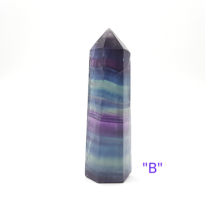 Fluorita Natural Vara 85 gr 7.7 cm Sanación Aprendizaje Organización