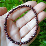 Pulsera Granate cuentas de 4.5 mm. Energetizante Regenerador - Caleidoscopio