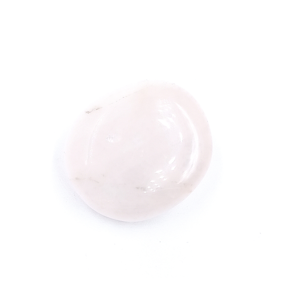 Cuarzo Rosa "Palm Stone" forma de jabón 4 a cm x 3 cm x 2.0 cm