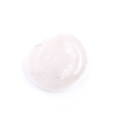 Cuarzo Rosa "Palm Stone" forma de jabón 4 a cm x 3 cm x 2.0 cm