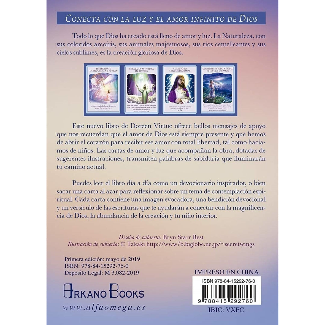 Amor y Luz. Guía Divina Libro y Cartas D. Virtue/ en Español Cartas Oráculo - Caleidoscopio