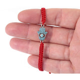 Pulsera Hilo y Hamsa de Nano Turquesa Ajustable Niños y Adultos Hecho en Turquía - Caleidoscopio