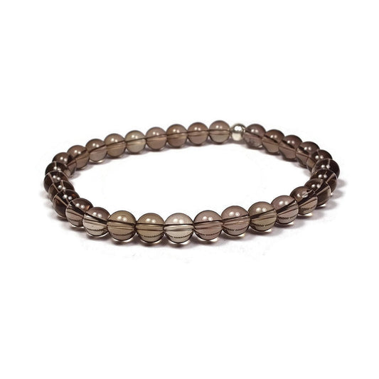 Pulsera de Cuarzo Ahumado 6 mm. Calma. Alegría. - Caleidoscopio