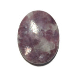 Lepidolita en Mica "Worry Stone" Piedra calmante 3.5 x 2.8 cm aproximadamente - Caleidoscopio