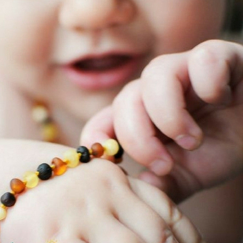 Pulsera Ámbar para Bebé con Certificado Dentición - Caleidoscopio