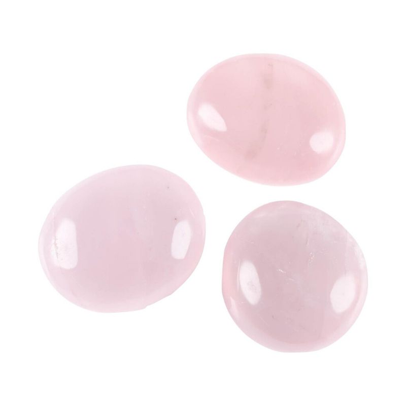Cuarzo Rosa "Palm Stone" forma de jabón 4 cm x 3 cm x 2.0 cm - Caleidoscopio