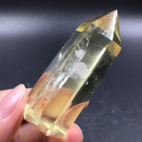 Punta Generador de Cuarzo Citrino Natural  59 g 5.7 cm altura - Caleidoscopio