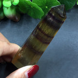 Fluorita Amarilla Natural Vara 58 - 75 gr 8 cm Sanación Aprendizaje Estructura - Caleidoscopio