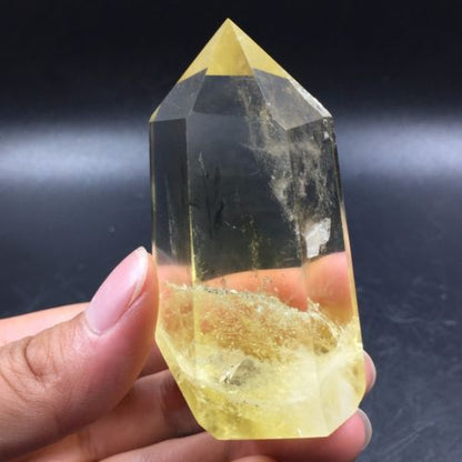 Punta Generador de Cuarzo Citrino Natural 103 gr 7.1 x 3.4 x 3.4 cm - Caleidoscopio